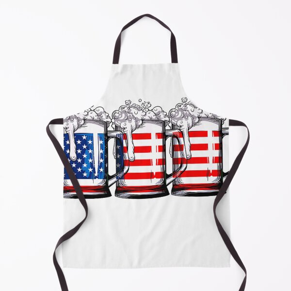 Item preview, Beer American Flag 4th of July Men Women Merica Drinking USA T-Shirt designed and sold by JJLetterDesigns.