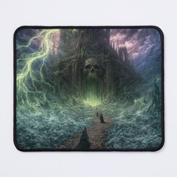 Item preview, The Ulmreach: The Skull Gate | Dark Fantasy Soul Gate Art Print | Gothic Wall Art designed and sold by Opetis.
