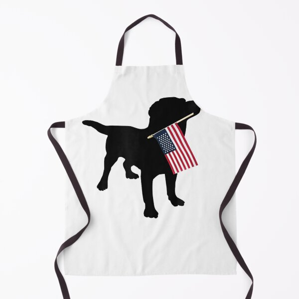 Item preview, Black Lab Dog Holding July 4th Patriotic USA Flag T-Shirt T-Shirt designed and sold by DArtfulStudio.