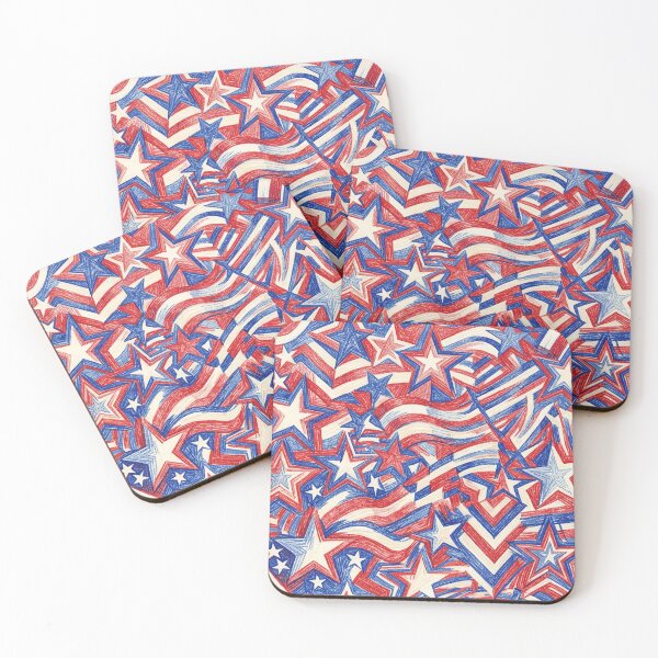 Item preview, Stars and Stripes Colored Pencil Sketch designed and sold by LibertyForge-Co.