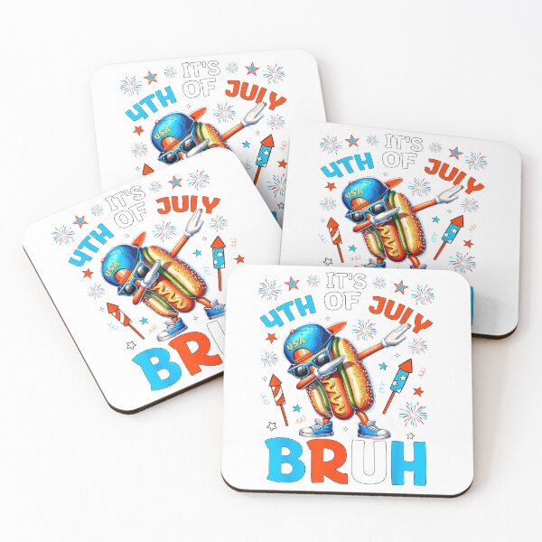 Item preview, Bruh 4th of July Boys Kids Hotdog Funny Fourth of July T-Shirt designed and sold by DArtfulStudio.