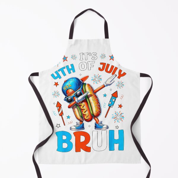 Item preview, Bruh 4th of July Boys Kids Hotdog Funny Fourth of July T-Shirt designed and sold by DArtfulStudio.