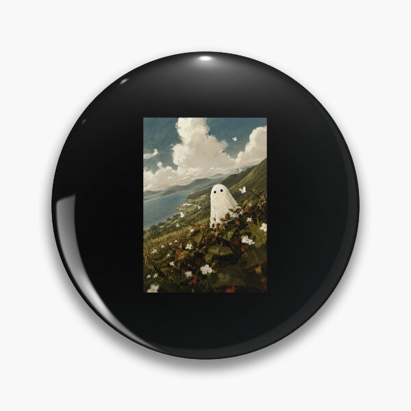 Item preview, Lonely Little Ghost Overlooking a Wild Coastal Valley designed and sold by ferminhays.