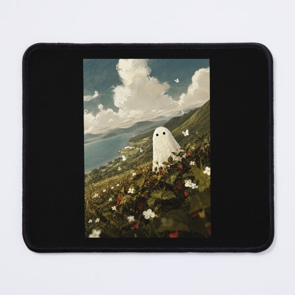 Item preview, Lonely Little Ghost Overlooking a Wild Coastal Valley designed and sold by ferminhays.
