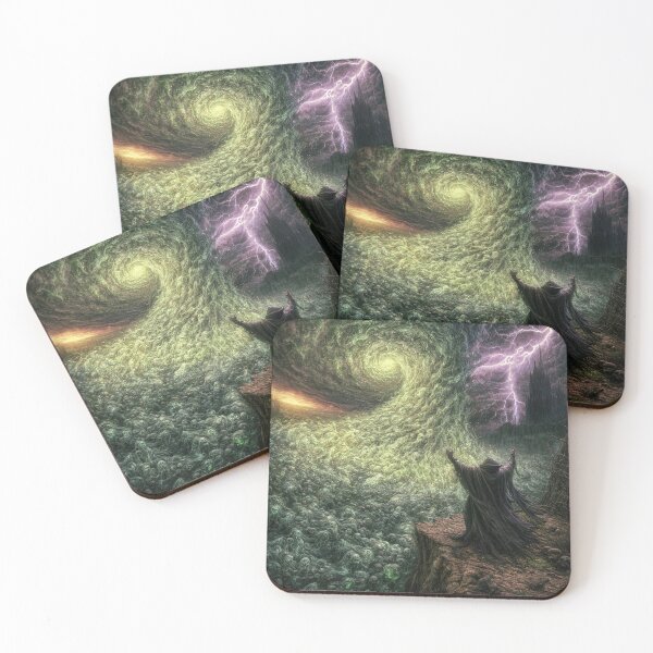 Item preview, The Ulmreach: The Tide Caller | Soul Vortex Dark Fantasy Art Print | Gothic Wall Art designed and sold by Opetis.