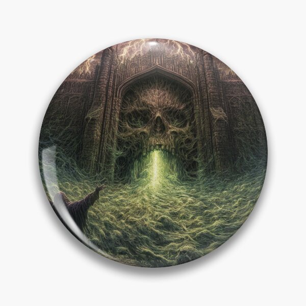 Item preview, The Ulmreach: The Soul Gate Opens | Skull Gate Dark Fantasy Art Print | Gothic Wall Art designed and sold by Opetis.