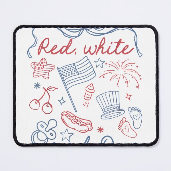 Item preview, Coquette Bow Red White and Due 4th of July Pregnancy Reveal T-Shirt designed and sold by kakashii7.