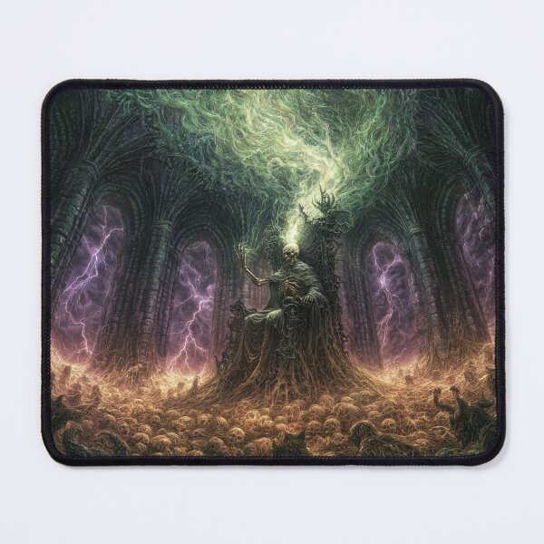 Item preview, The Ulmreach: The Second Age | Gothic Throne Room Dark Fantasy Art Print | Dark Fantasy Wall Art designed and sold by Opetis.