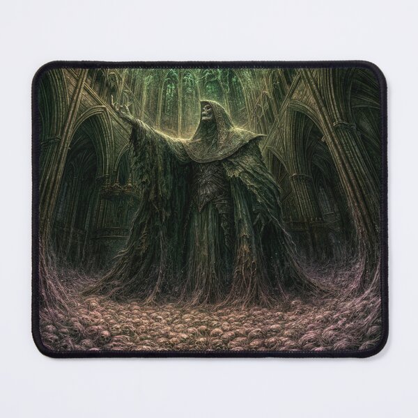 Item preview, The Ulmreach: Vethis-Mourn | Gothic Cathedral Belvorn Art Print | Dark Fantasy Wall Art designed and sold by Opetis.
