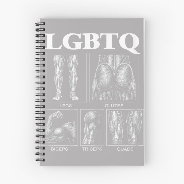 Item preview, Funny LGBTQ Legs Glutes Biceps Triceps Quads Gym Workout designed and sold by GreggRoss.