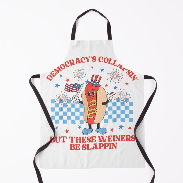 Item preview, Democracy's Collapsing Funny Hot Dog 4th July 250 Years T-Shirt designed and sold by rawr00.