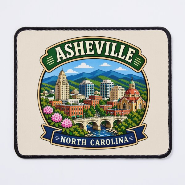 Item preview, Asheville, North Carolina - Blue Ridge Mountain designed and sold by Myra365Art.
