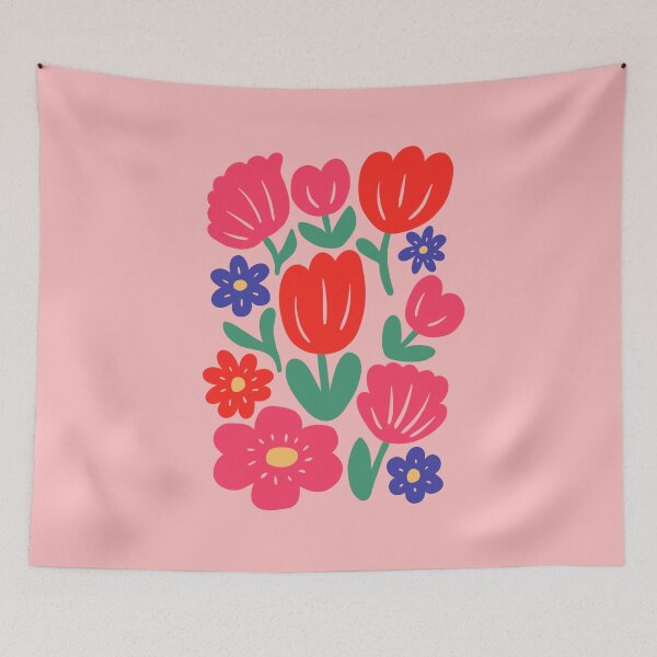 Item preview, Pink Cottage Flowers designed and sold by soheedesigns.