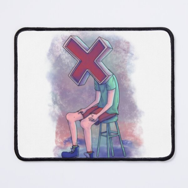Item preview, Anonymous Figure Sitting with X Face designed and sold by sushiwithsmile.