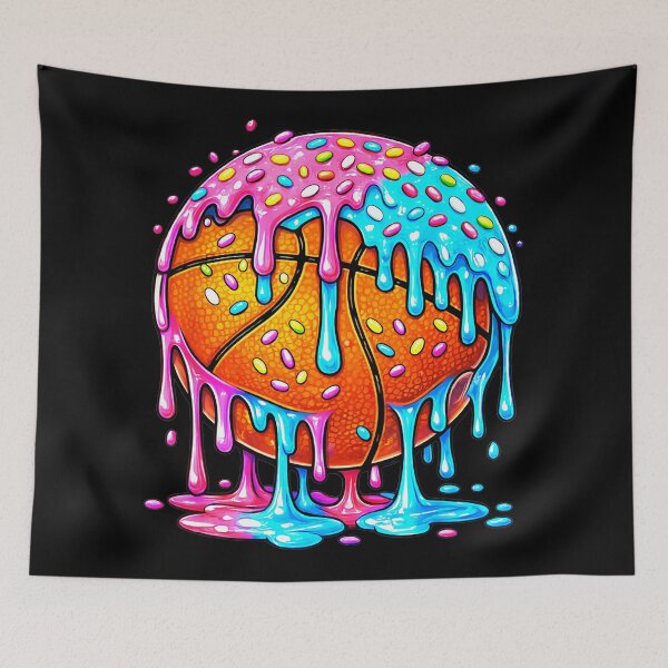 Item preview, Dripping Ice Cream Basketball Fun Sports designed and sold by allistermariam.
