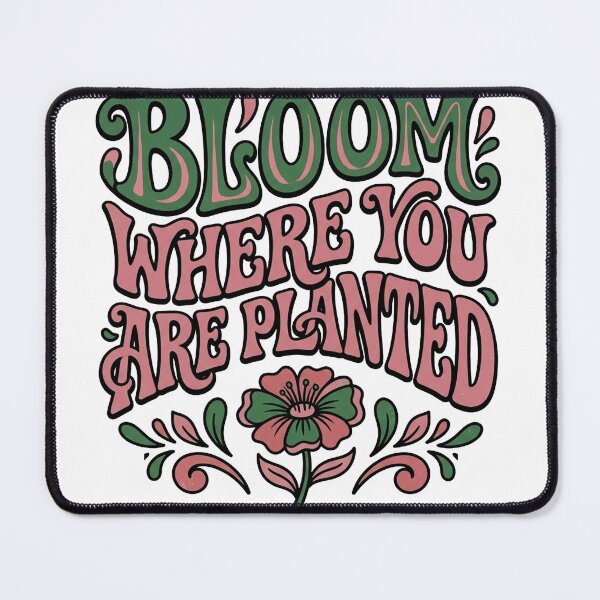 Item preview, Bloom Where You Are Planted — Retro Groovy Nature designed and sold by PlushFutura.