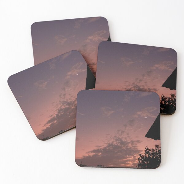 Item preview, Pink and Purple Sunset Sky with Crescent Moon designed and sold by Dollacha.