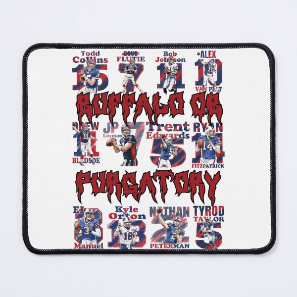 Item preview, ​Retro Buffalo QB Purgatory - Football Drought Era Collage designed and sold by Thogan0416.