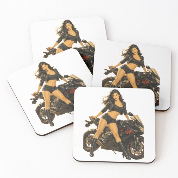 Item preview, Retro Biker Pinup Girl – Vintage Motorcycle Babe Rockabilly Style designed and sold by Cosplayvintage.