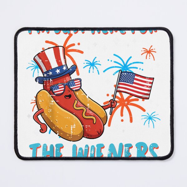 Item preview, Here for Wieners 4th of July Hotdog Patriot Men Women Kids T-Shirt designed and sold by KTY-NUSS.