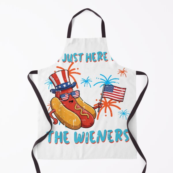 Item preview, Here for Wieners 4th of July Hotdog Patriot Men Women Kids T-Shirt designed and sold by KTY-NUSS.