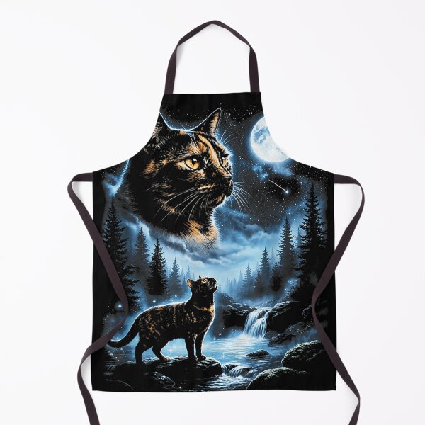 Item preview, Tortoiseshell Cat Howling At Moon Celestial Parody designed and sold by OMITTEROMINOUS.