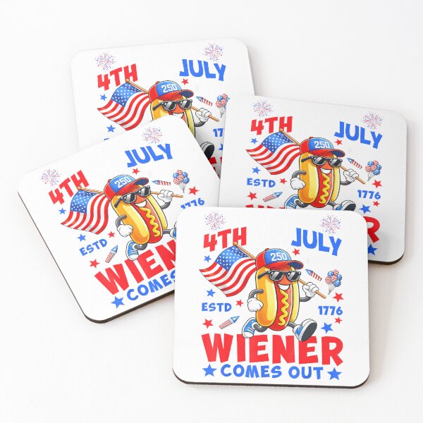 Item preview, Its Not 4th of July Until My Wiener Comes Out Funny Hot Dog T-Shirt designed and sold by KTY-NUSS.