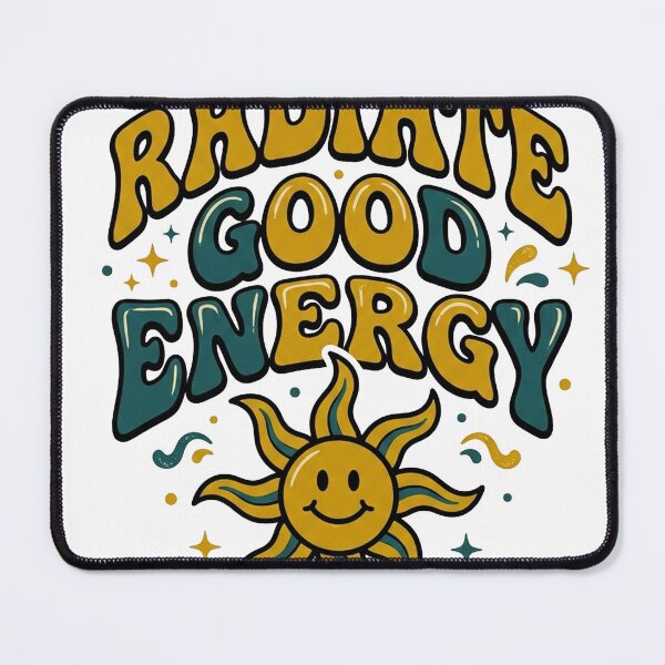 Item preview, Radiate Good Energy — Retro Groovy Vibes designed and sold by PlushFutura.