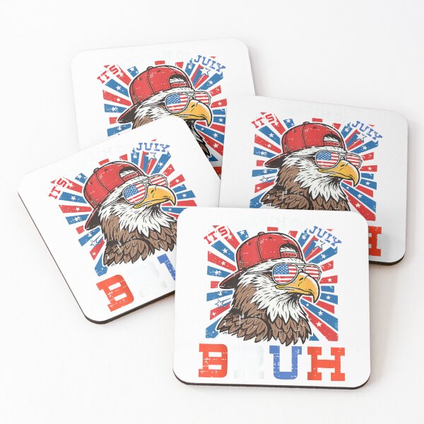 Item preview, Its The 4th of July Bruh Bald Eagle Patriotic Men Women Kids T-Shirt designed and sold by gidget-gadget.