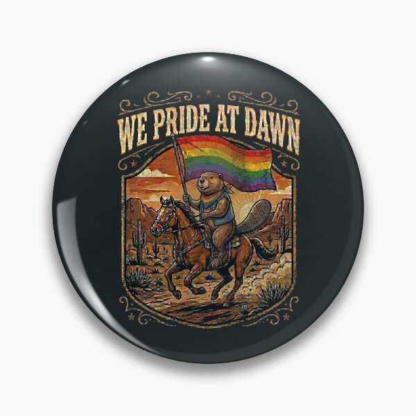 Item preview, We Pride at Dawn Funny Beaver Rainbow Pride Month designed and sold by ChinkyCat Official.