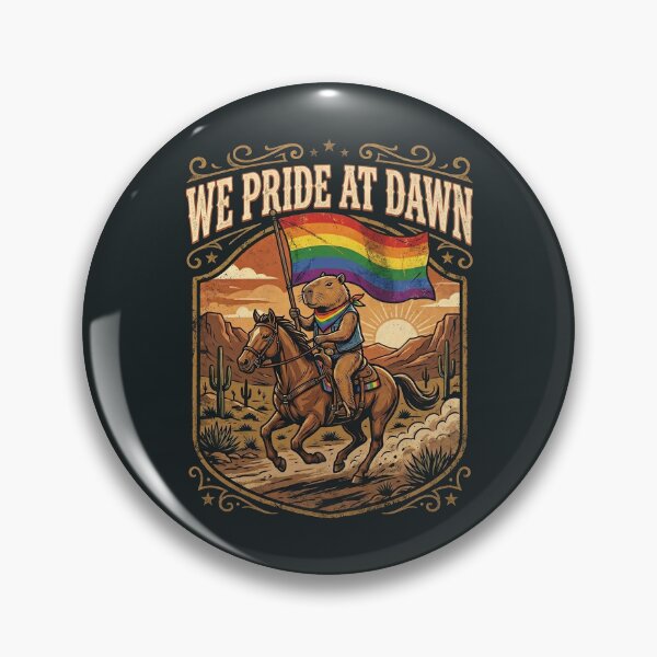 Item preview, We Pride at Dawn Funny Capybara Rainbow Pride Month designed and sold by ChinkyCat Official.