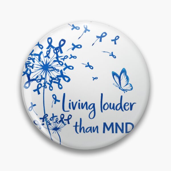 Item preview, Motor Neuron Disease Blue Ribbon designed and sold by ryanapples2.