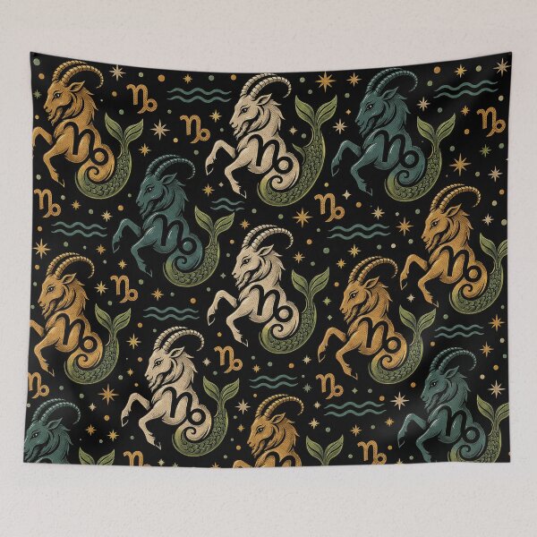Item preview, Capricorn Zodiac Animal Sign and Symbol designed and sold by BeJolley.