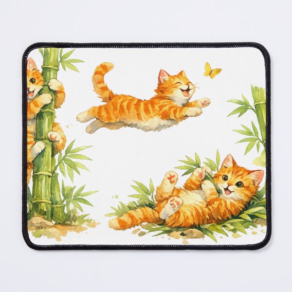 Item preview, Orange cats in Bamboo Tree designed and sold by PlengPoomofArts.