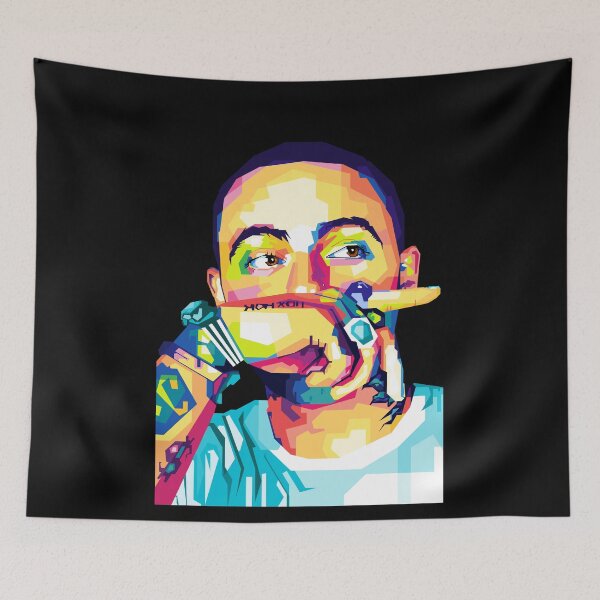 Aperçu de l'œuvre Mac Miller Pop Art créée et vendue par Superkent.