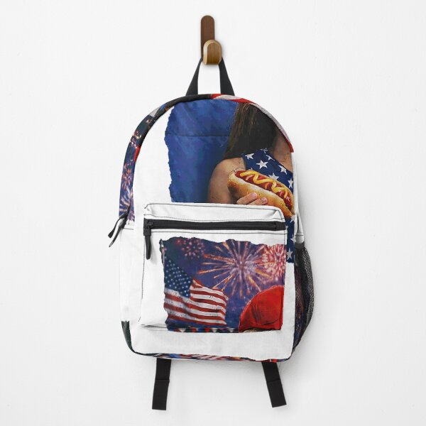 Item preview, Just Here for The Wieners Funny 4th of July Girl Face Meme T-Shirt designed and sold by RKdrawings.