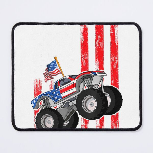 Item preview, Kid Monster Truck Shirt, Toddler Boys American Flag July 4th T-Shirt designed and sold by kevincuellar.