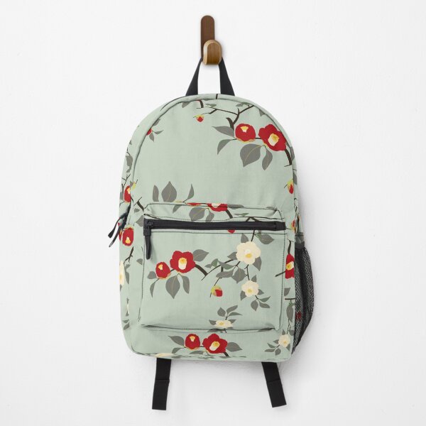 Item preview, Vintage Sage Green Camellia Floral Seamless Pattern designed and sold by MOONLIT MIRAGE.