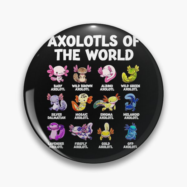 Item preview, Axolotls Of The World Axolotl Types Morphs Pet Lover designed and sold by AmaXONIC.