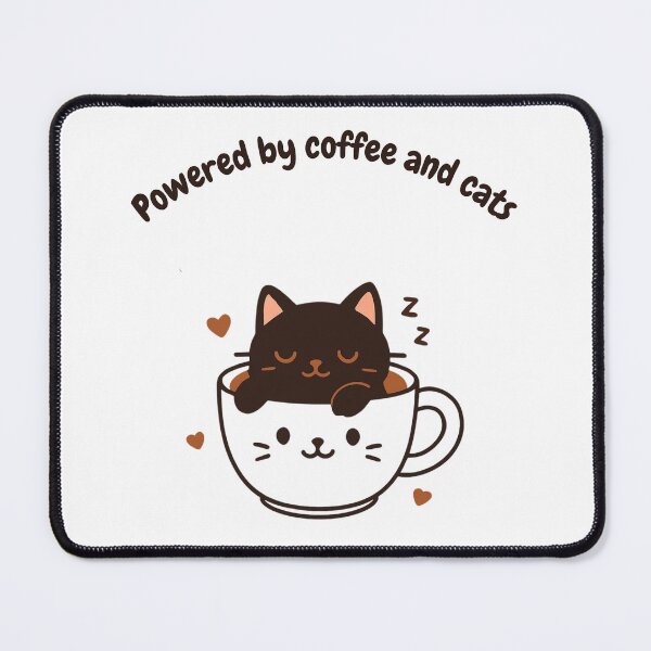 Item preview, Cute Cats and Delicious Coffee Design designed and sold by AustralArt.