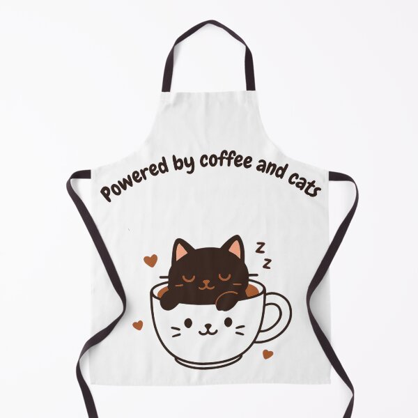 Item preview, Cute Cats and Delicious Coffee Design designed and sold by AustralArt.
