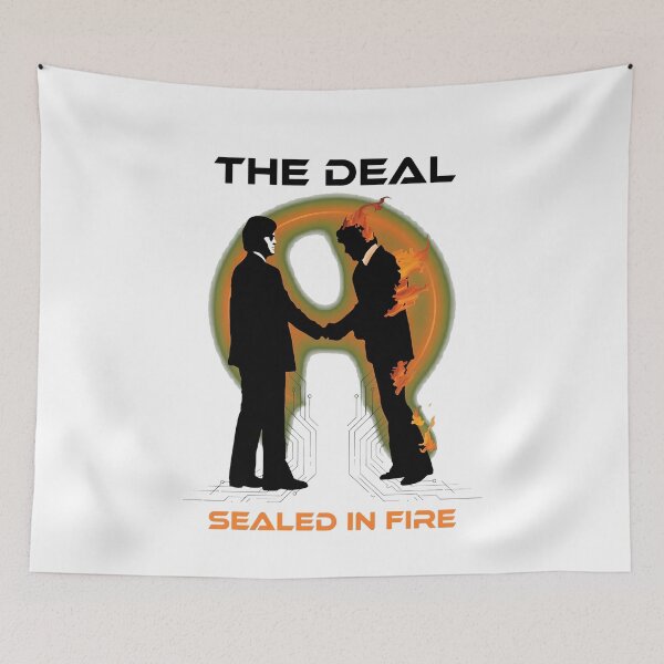 Item preview, Handshake Fire Silhouette Rock Music  designed and sold by snugglee.