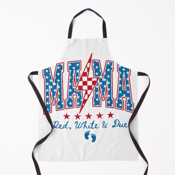 Item preview, Mama Red White and Due 4th of July Pregnancy Baby Reveal T-Shirt designed and sold by KTY-NUSS.