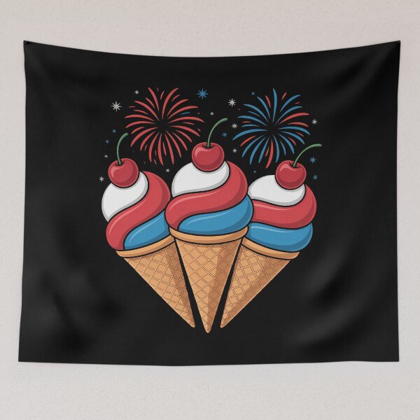 Item preview, Independence Day 4th Of July Ice Cream designed and sold by sailorjessiArt.