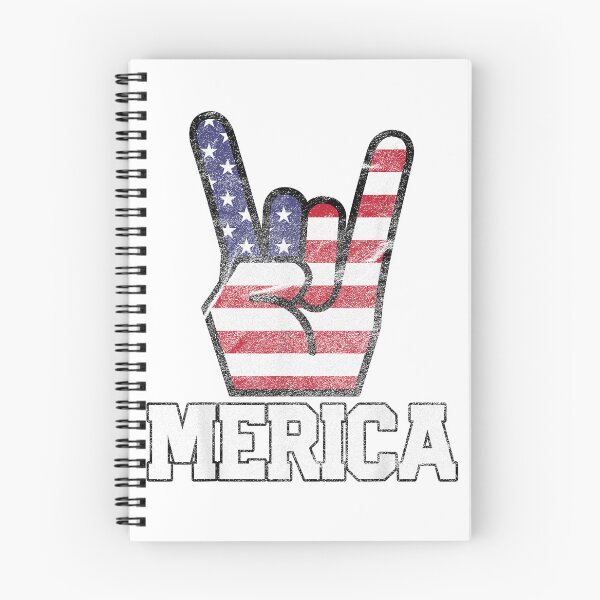 Item preview, Merica Rock Sign 4th of July Vintage American Flag Retro USA T-Shirt Small designed and sold by gidget-gadget.
