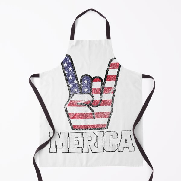 Item preview, Merica Rock Sign 4th of July Vintage American Flag Retro USA T-Shirt Small designed and sold by gidget-gadget.