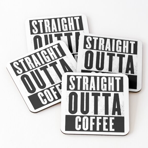 Item preview, Straight Outta Coffee – Funny Coffee Lover Typography Design designed and sold by thebigleebowski.
