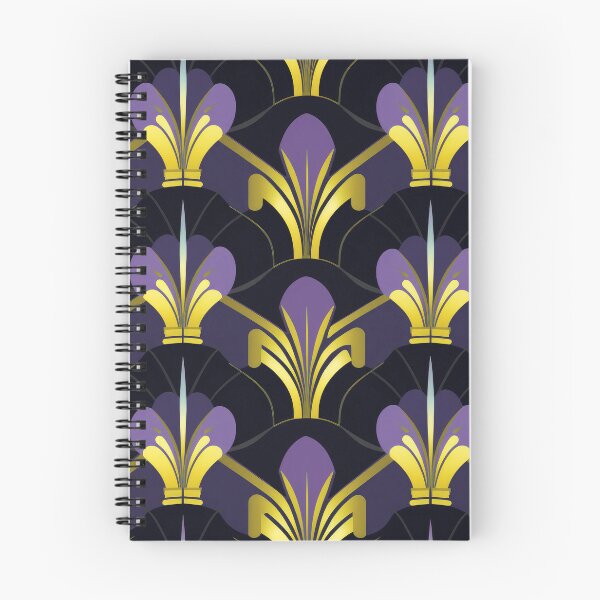 Item preview, Art Deco Purple And Golden Luxurious Pattern designed and sold by DEC02.