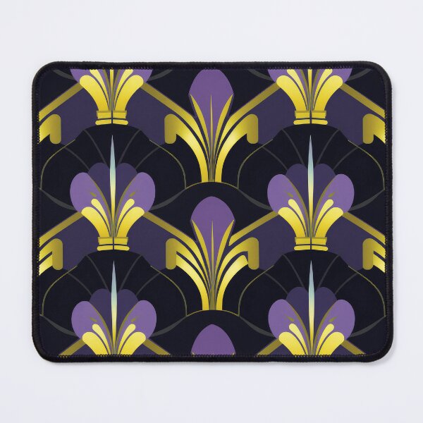 Item preview, Art Deco Purple And Golden Luxurious Pattern designed and sold by DEC02.
