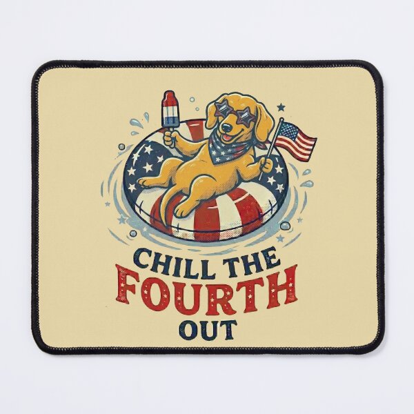 Item preview, Chill The 4th Fourth Out Dachshund 4th of July Dog designed and sold by ChinkyCat Official.